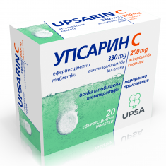 Упсарин с Витамин С 330 mg/220 mg х20 ефервесцентни таблетки