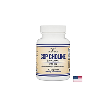 CDP Choline (Citicoline)/ Цитиколин, 300 mg, 60 капсули Double Wood