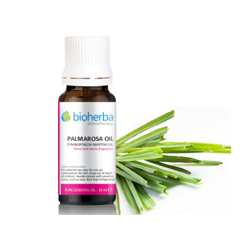 Етерично масло от Палмароза (Palmarosa oil), Bioherba, 10 мл