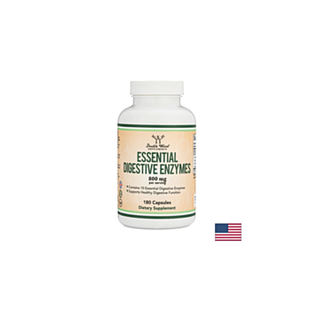 Essential digestive enzymes - Храносмилателни ензими, 180 капсули Double Wood