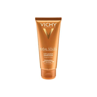 Vichy Ideal Soleil Автобронзиращо овлажняващо мляко за лице и тяло 100 мл