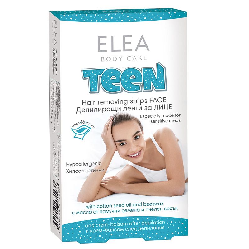 ELEA TEEN  Депилиращи ленти за лице, 16 бр.