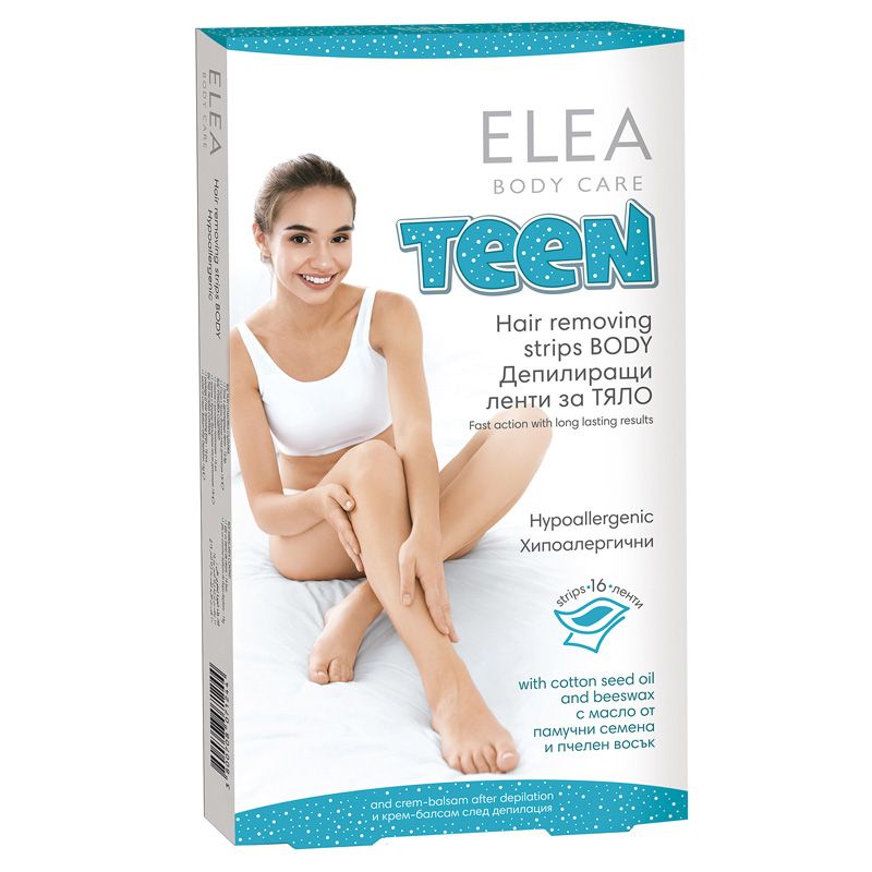 ELEA TEEN Депилиращи ленти за тяло, 16 бр.