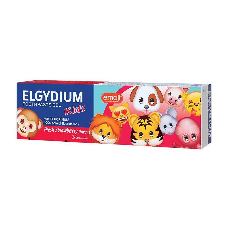 ELGYDIUM KIDS EMOJI Детска паста за зъби 3-6г Ягода, 50 мл.