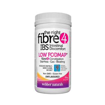 The right Fibre 4 IBS Intestinal Discomfort, Webber Naturals, 150 гр.