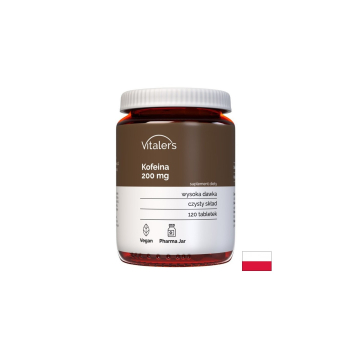 Кофеин, Vitalers, 200 mg, 120 таблетки