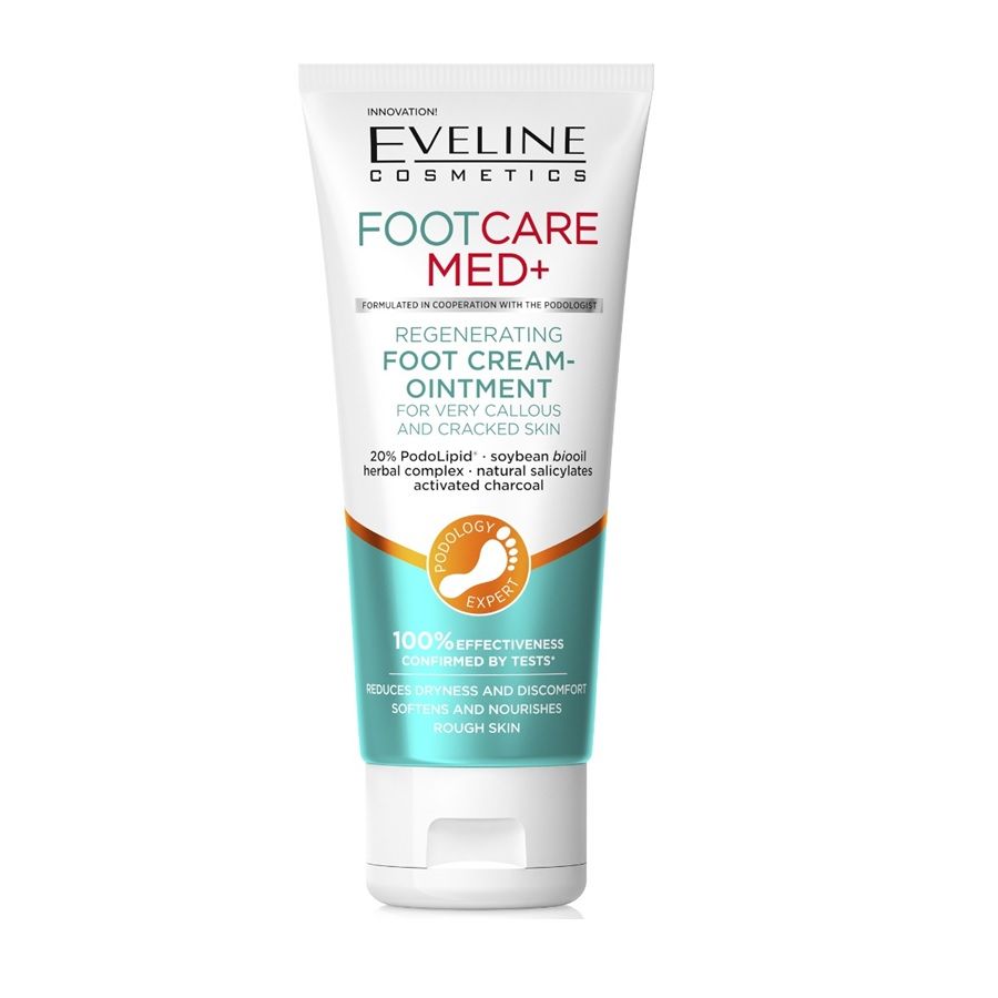 EVELINE FOOT CARE MED+ Крем-мехлем за много суха, груба и напукана кожа на краката, 100 мл.