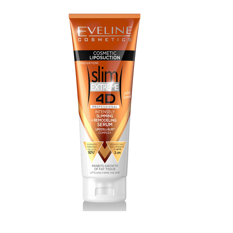 EVELINE SLIM EXTREME 4D Серум за липосукция и отслабване, 250 мл.