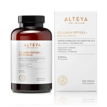 Колаген Пептиди с Розово масло комплекс, Alteya Organics, 120 капсули