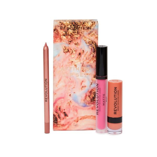 Makeup Revolution комплект за устни Affinity 3 части
