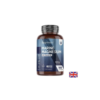 Морски магнезий 180 mg + Витамин B6, Weight World, 180 капсули