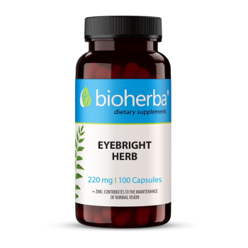 Очанка - при катаракта и глаукома, Bioherba, 220 мг, 100 капсули