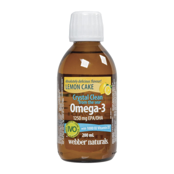 Crystal Clean from the Sea Omega-3, Webber Naturals, 1250 mg, 200 мл