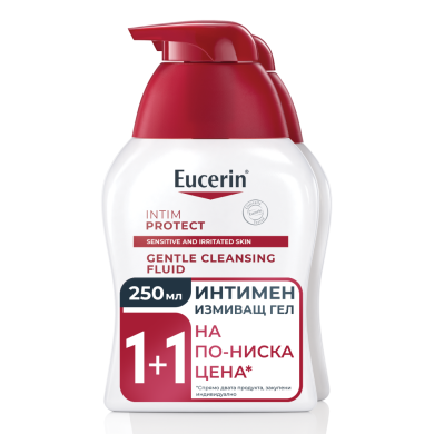 Eucerin® Duo Pack Интимен измиващ гел 2x250мл