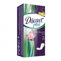 Discreet Плюс Део Водна Лилия Ежедневни дамски превръзки 16 броя - Procter & Gamble