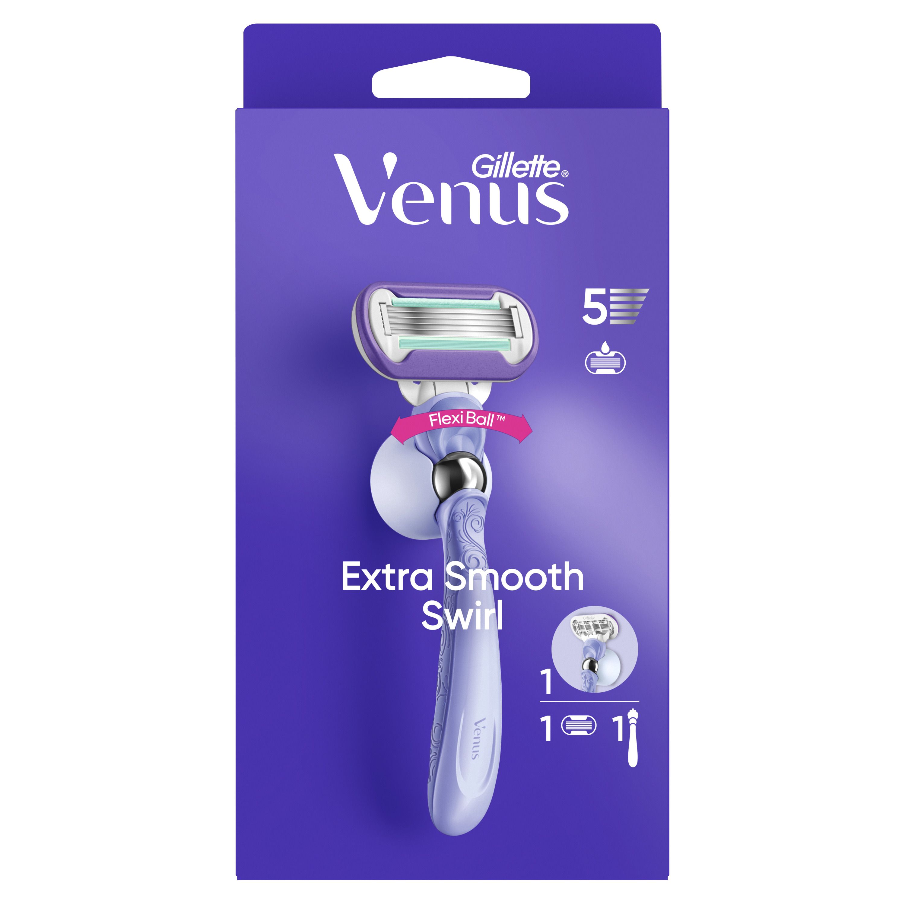 GILLETTE VENUS SWIRL Система за бръснене с 1 ножче, 1 бр.