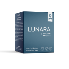 Wooden Spoon Lunara Биоразградими бамбукови нощни превръзки х10 броя