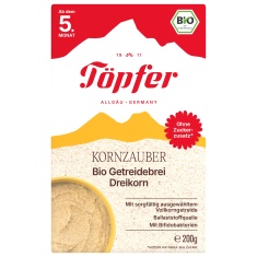 Topfer Зърнено вълшебство Безмлечна био каша 5+м 200 g