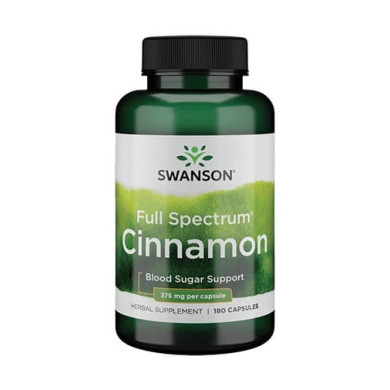 SWANSON Full Spectrum Cinnamon 375mg. / 180 Caps.