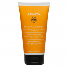 Apivita Nourish & Repair Подхранващ балсам за суха коса с маслина и мед 150 ml