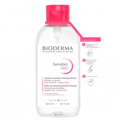 Bioderma Sensibio Мицеларна вода 850 ml + ПОДАРЪК Тампони за грим
