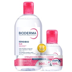 Bioderma Sensibio Мицеларна вода 500 ml + 100 ml