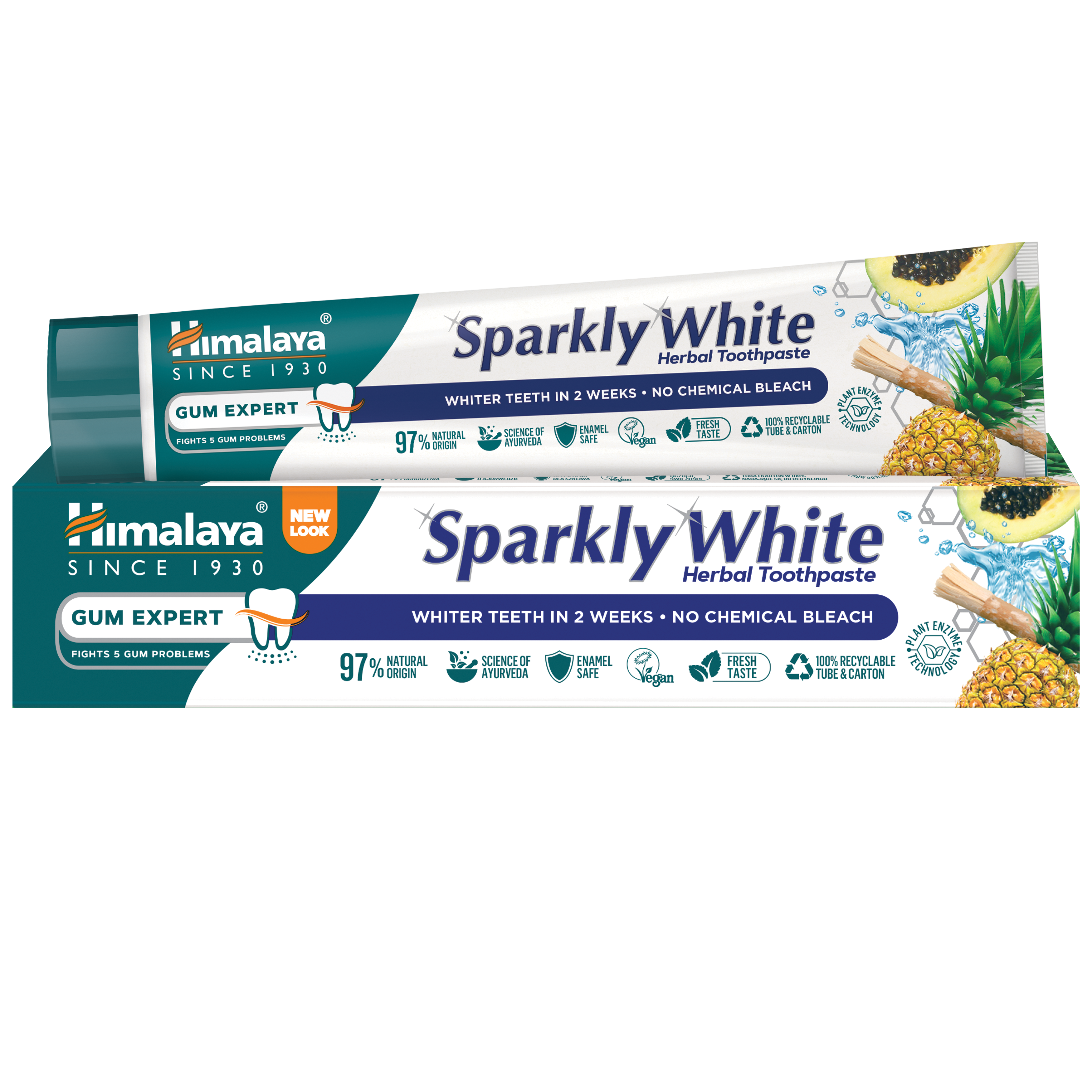 HIMALAYA HERBALS Паста за зъби за избелване на зъбите, 75мл
