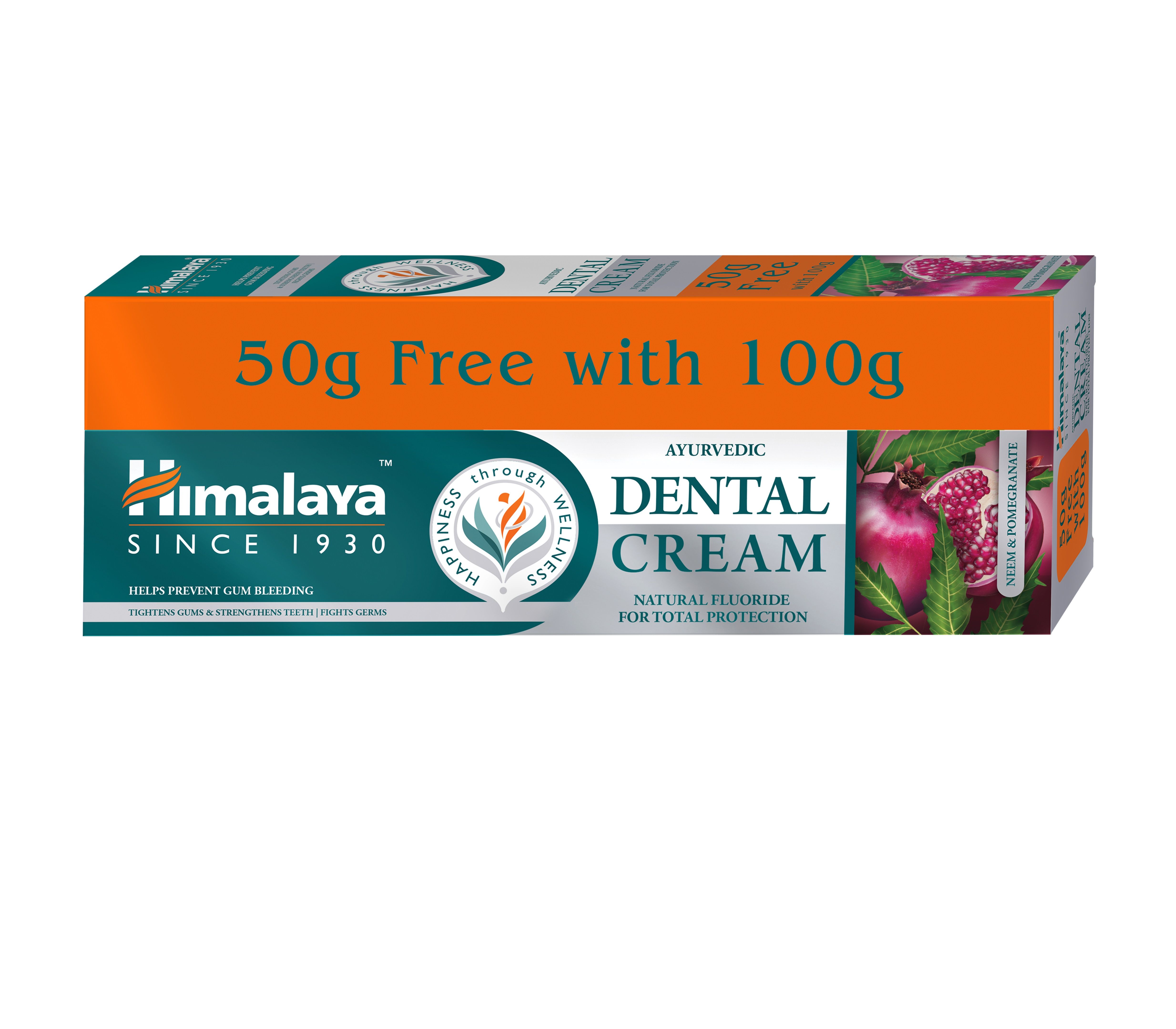 HIMALAYA HERBALS Паста за зъби с естествен флуор, 100 мл