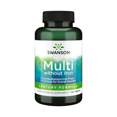 SWANSON Century Formula Multivitamin without Iron / 130 Tabs