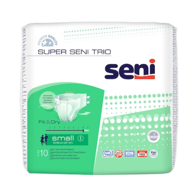 Класически пелени Seni Super Trio, S, 10 броя