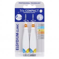Elgydium Clinic Trio Compact Интердентални четки за широки пространства, 1,2 mm х2 броя