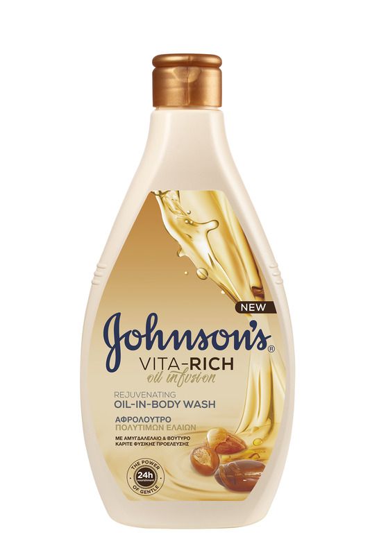 JOHNSON'S Душ гел с бадемово масло и карите, 400 мл
