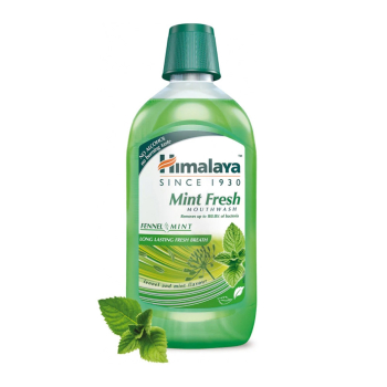 Вода за уста Освежаваща мента Mint Fresh, Himalaya, 450 мл