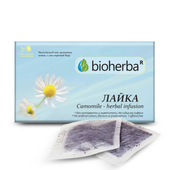 Чай Лайка - за стомах и качествен сън, Bioherba, 20 филтъра