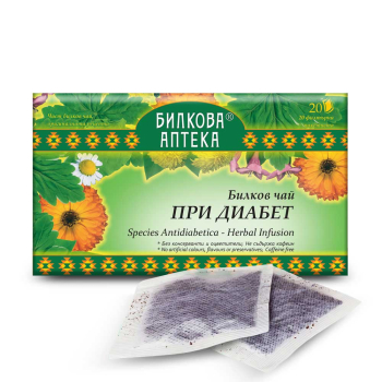 Чай при Диабет + Канела, Bioherba, 20 филтъра