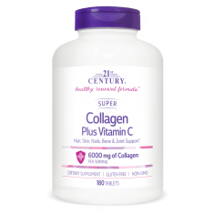 21st Century Super Collagen + Vitamin C - Колаген + Витамин C | 180 tabs