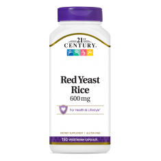 21st Century Red Yeast Rice 600mg - Дрожди от Червен Орис | 150 caps