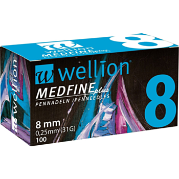 WELLION MEDFINE ИНСУЛИНОВИ ИГЛИ 8ММ