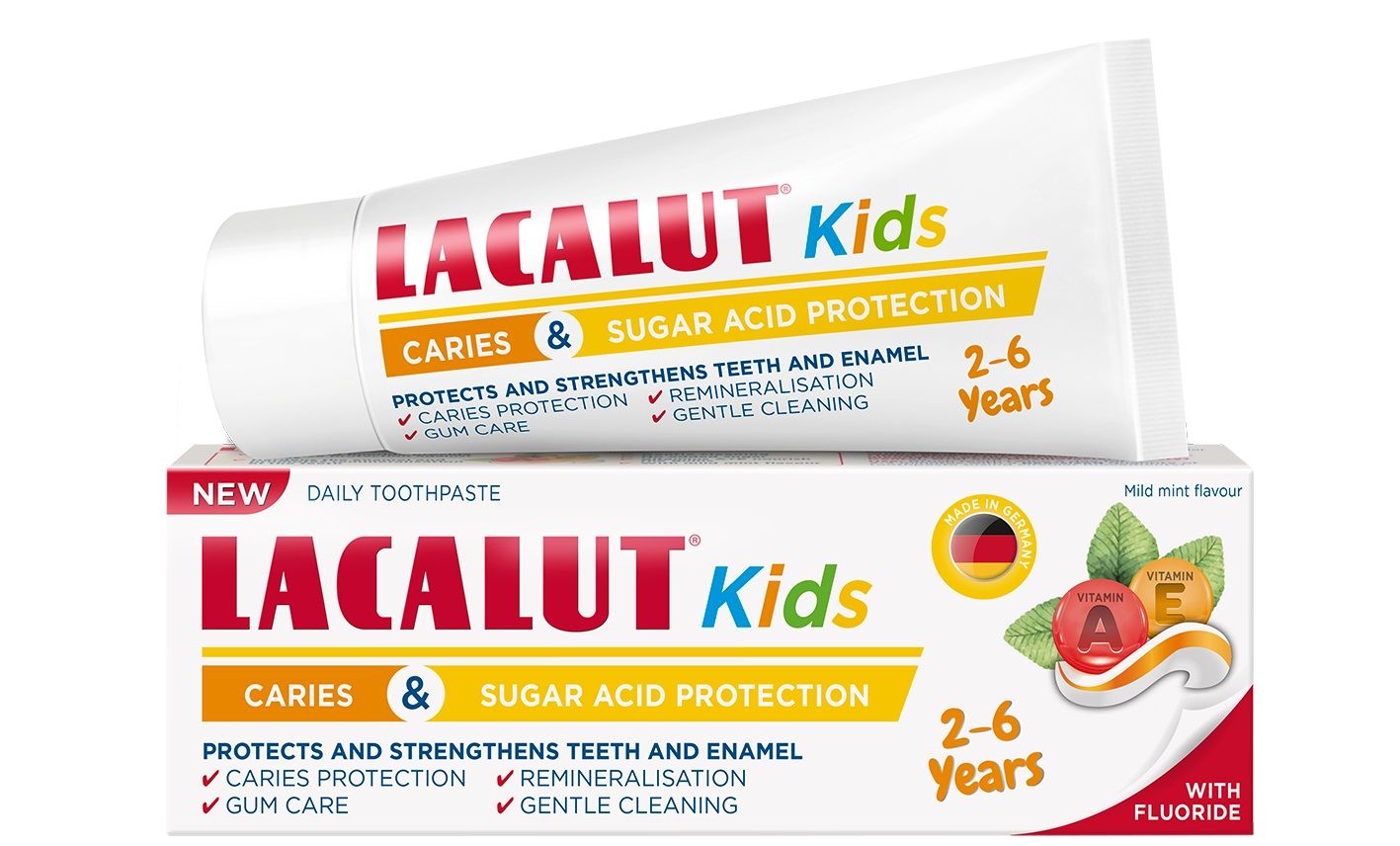 LACALUT Детска паста за зъби, 2-6 год., 55 мл