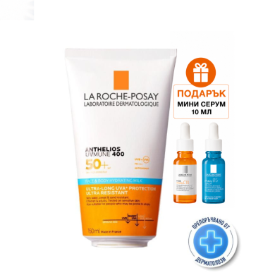 La roche-posay Anthelios Хидратиращо Слънцезащитно Мляко Spf50+ За лице и тяло 150ml