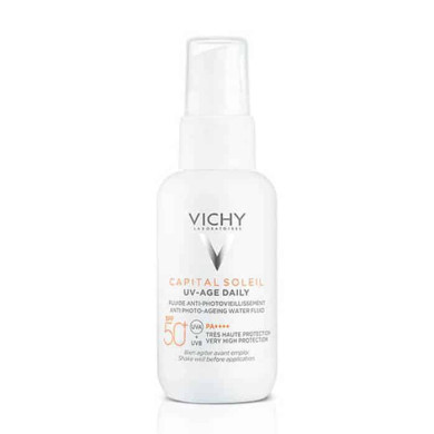 Vichy CAPITAL SOLEIL UV-AGE DAILY ФЛУИД ПРОТИВ ПОЯВА НА ПРИЗНАЦИТЕ НА ФОТОСТАРЕЕНЕ SPF50+ 40 ml