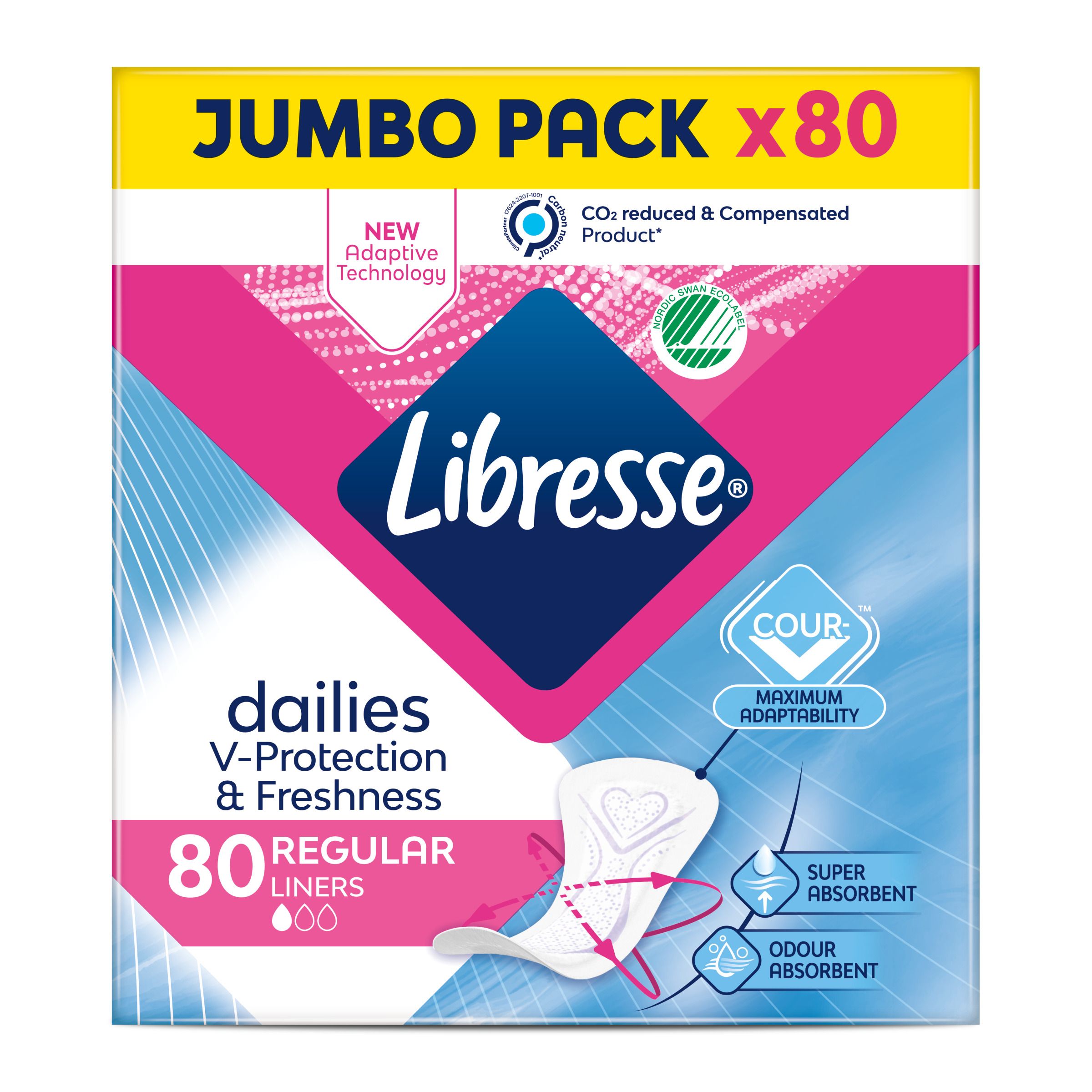 LIBRESSE NORMAL Ежедневни превръзки, 80бр