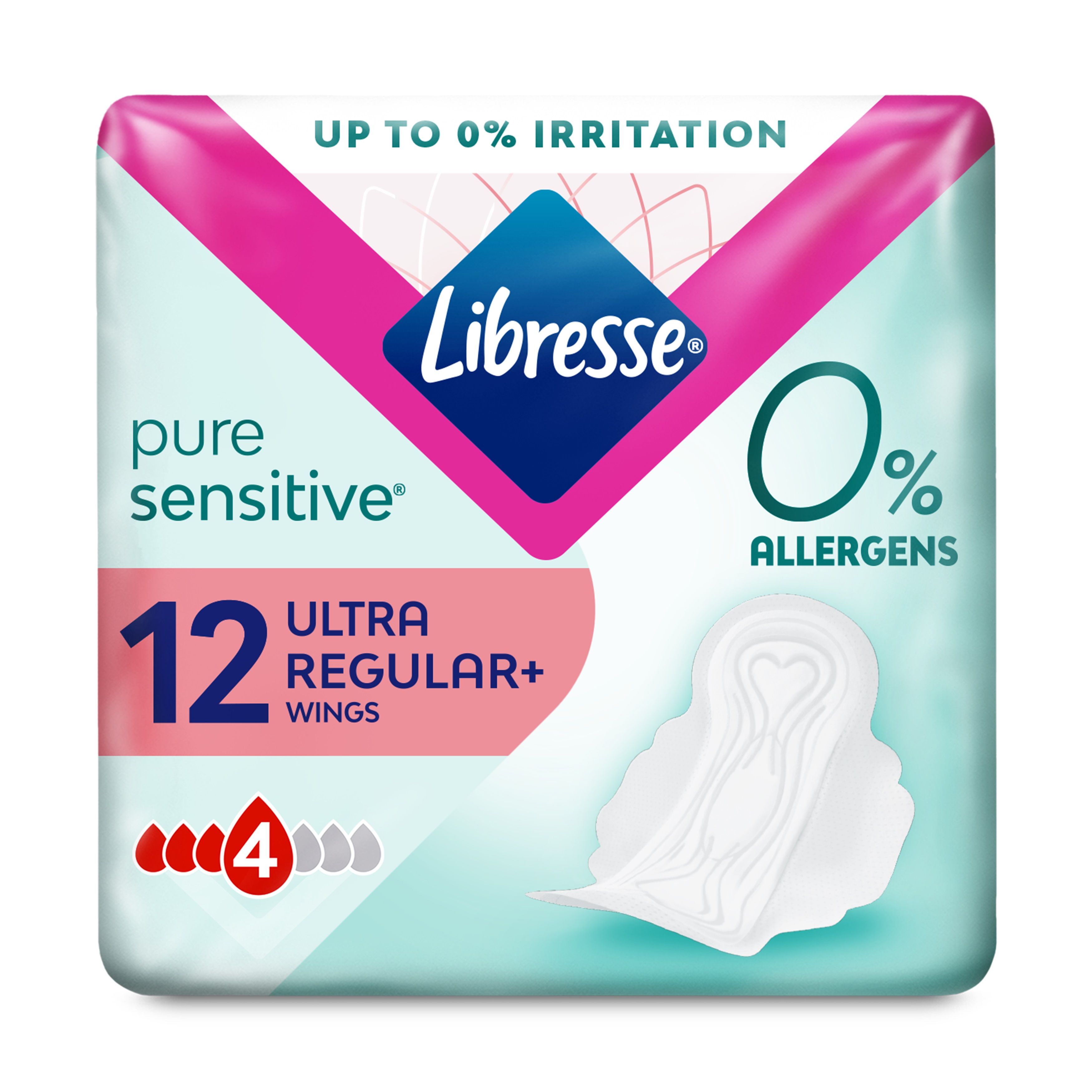 LIBRESSE PURE SENSITIVE NORM Дамски превръзки, 12бр.