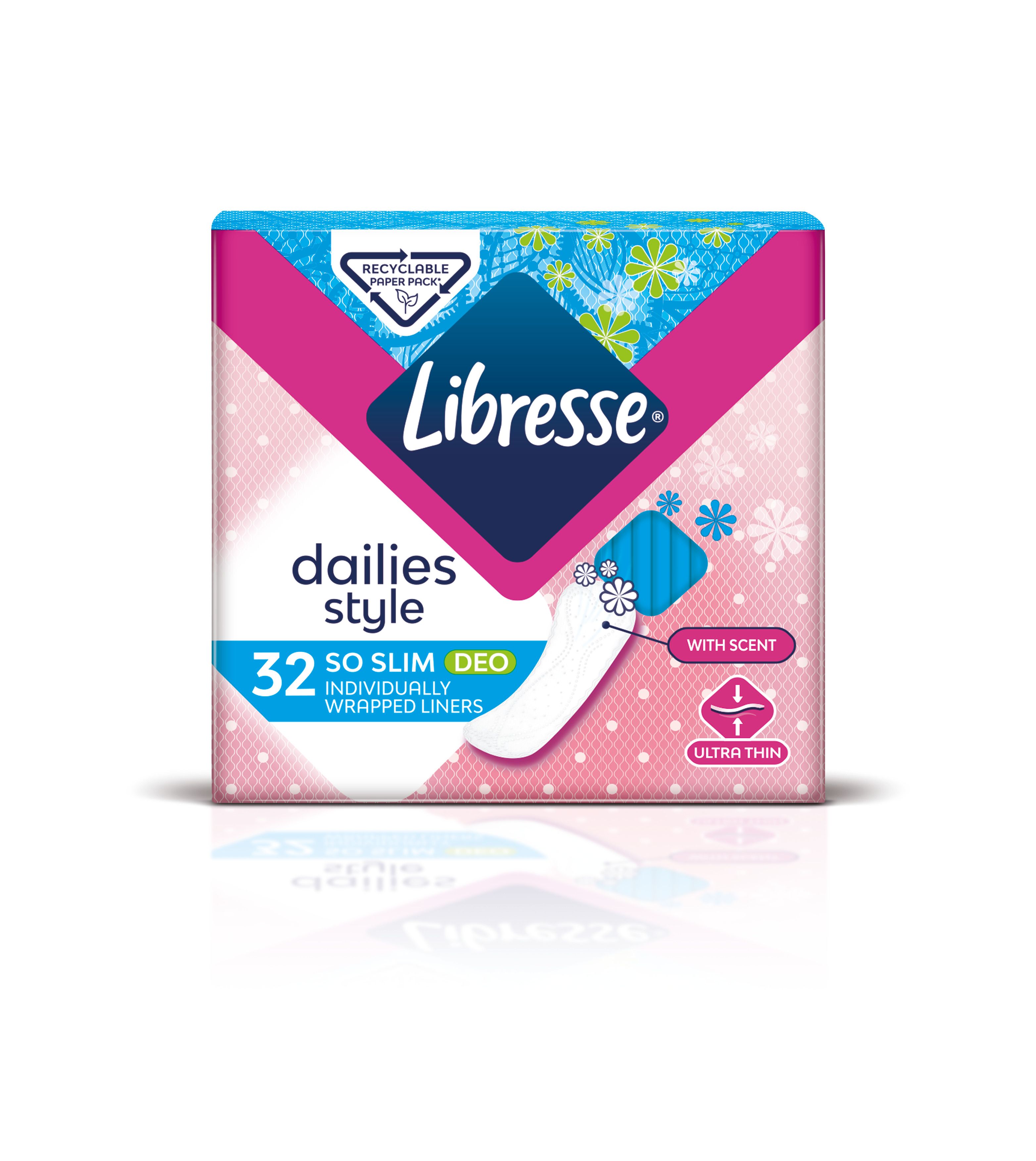 LIBRESSE SO SLIM DEO Ежедневни превръзки, 32 бр.