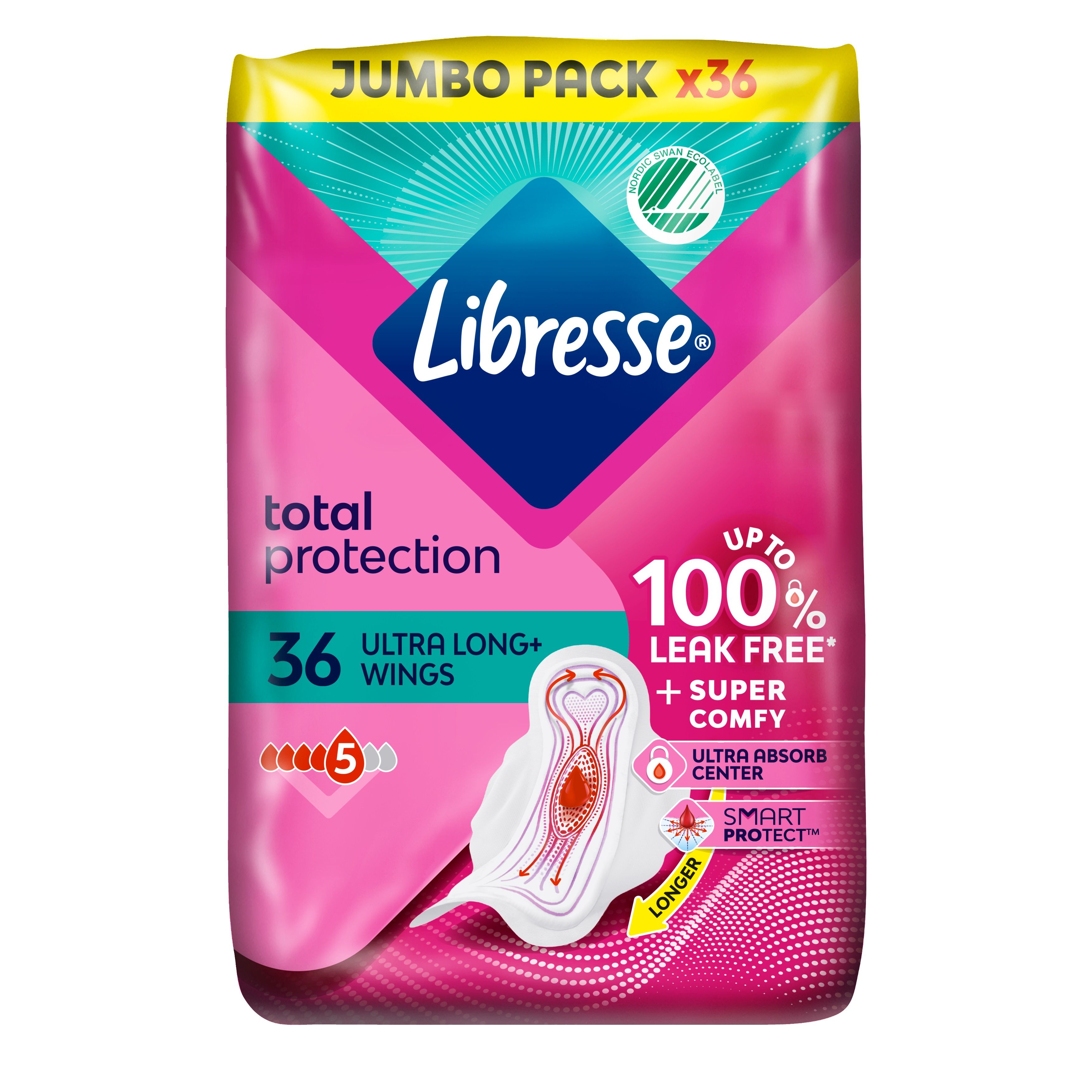 LIBRESSE ULTRA THIN LONG Дамски превръзки, 36 бр.