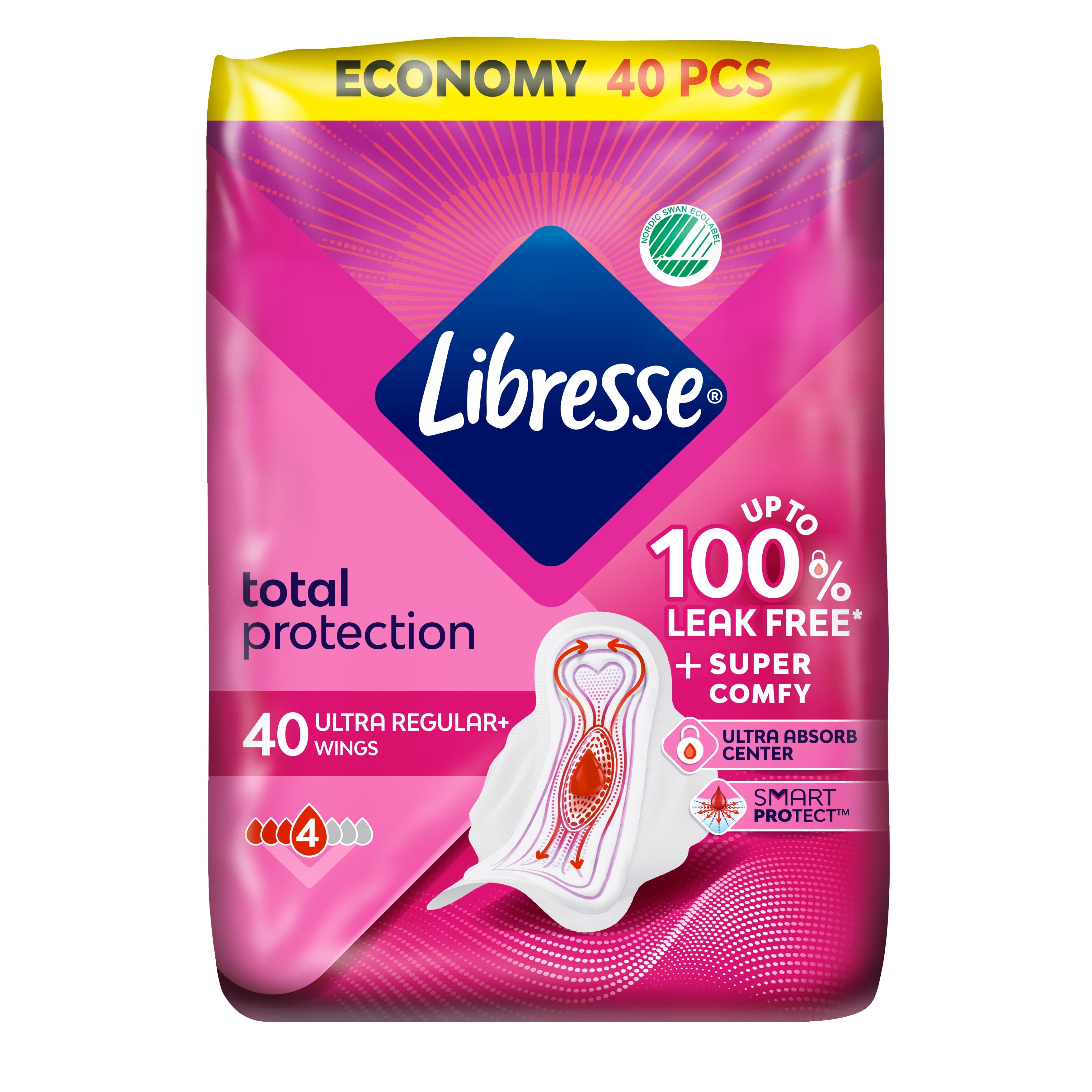 LIBRESSE Дамски превръзки ultra normal, 40 бр.