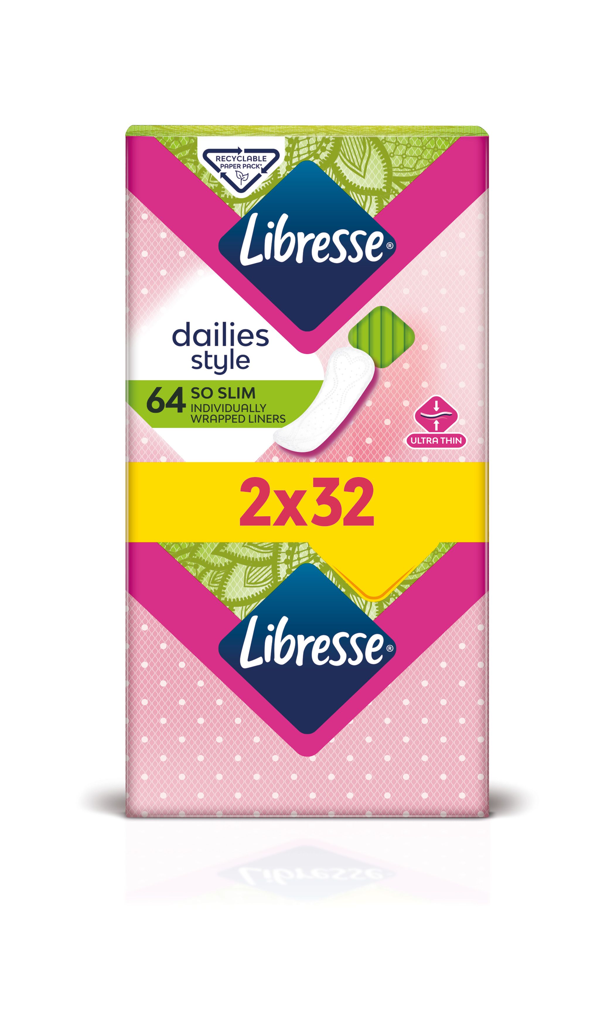 LIBRESSE Ежедневни дамски превръзки so slim, 2*32 бр.