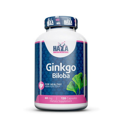 Haya Labs Ginkgo Biloba / Гинко Билоба 60mg. / 120 caps.