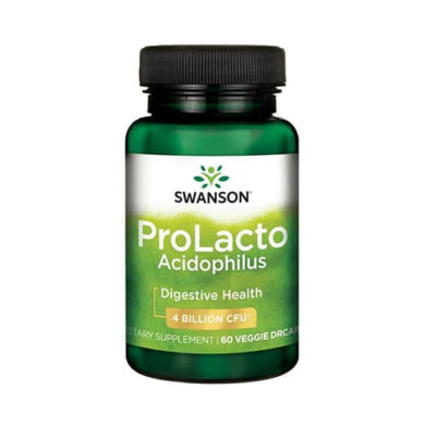 SWANSON ProLacto Acidophilus 4 Billion CFU / 60 Vcaps
