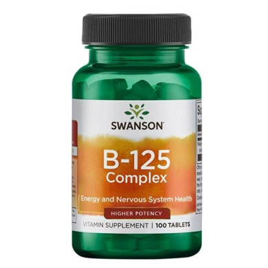 SWANSON Vitamin B-125 Complex / 100 Tabs.